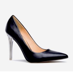 Shoe Dazzle Black Pump Heels Size 7.5 US